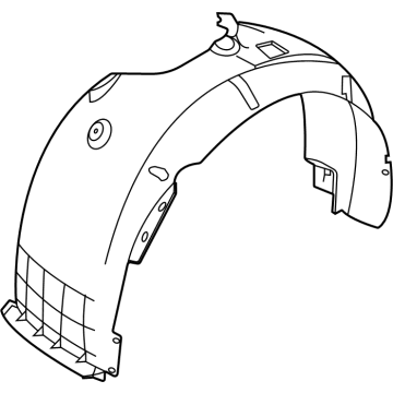 Hyundai 86812-AB000 Guard Assembly-Front Wheel,RH