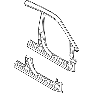 Hyundai 71120-J3A10 Panel Assembly-Pillar Outer,RH