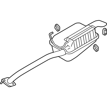 2004 Hyundai Accent Tail Pipe - 28700-25730