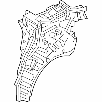 Hyundai 71620-D2510 Panel Assembly-Quarter INR LWR,RH
