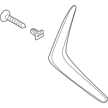 Hyundai 87772-G9000 Garnish Assembly-Fender RH