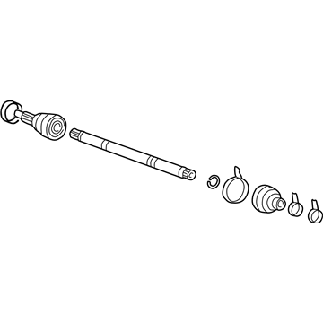 2002 Hyundai Sonata Axle Shaft - 49508-38F00