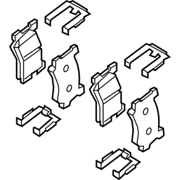 2021 Hyundai Genesis G90 Brake Pad Set - 58101-J6A10