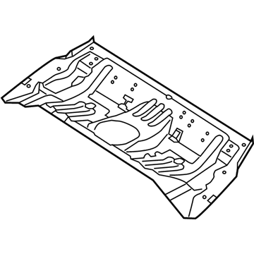 Hyundai 65512-3X000 Panel Assembly-Rear Floor,Front