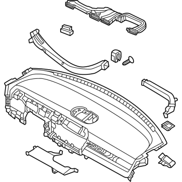 Hyundai 84701-GI010-VKE CRASH PAD ASSY-MAIN