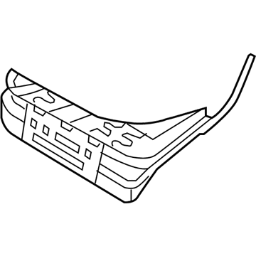 Hyundai 89101-2E000 Frame Assembly-Rear Seat Cushion,LH