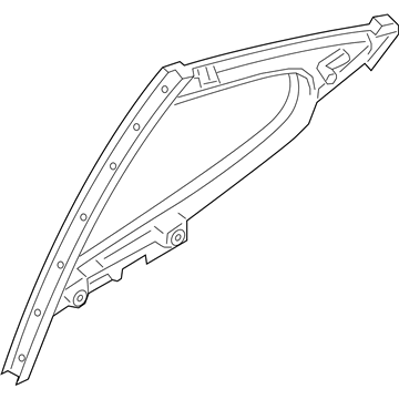 Hyundai 83580-G9010 Glass Assembly-Rear Door Fixed,RH