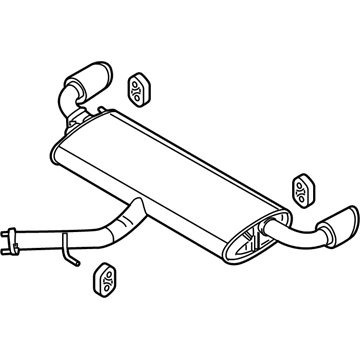 2019 Hyundai Elantra GT Muffler - 28710-G3310