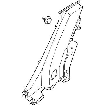 Hyundai 85895-J0000-TRY Trim Assembly-Rear Wheel House RH