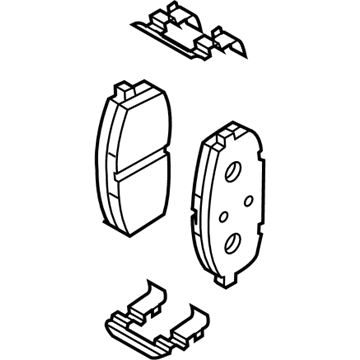 2019 Hyundai Elantra GT Brake Pad Set - 58101-G3A10