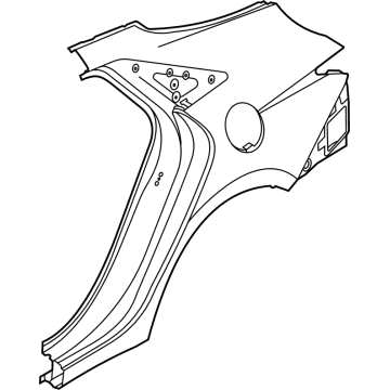 Hyundai 71503-0BC00 Panel Assembly-Quarter Outer,LH