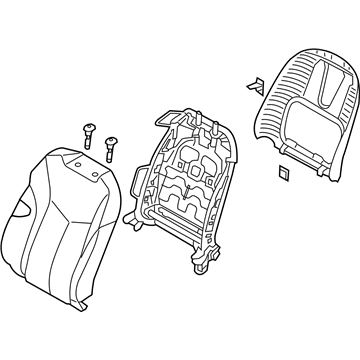 Hyundai 88303-2V430-TFE Back Assembly-Front Seat Driver