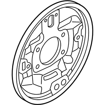 Hyundai 58365-1G000 Plate Assembly-Rear Brake Back,RH