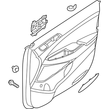 Hyundai 82307-D3050-UUE Panel Assembly-Front Door Trim,LH