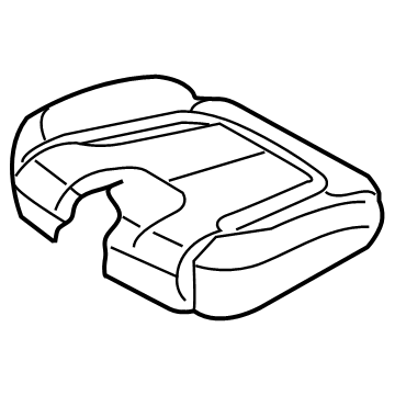 Hyundai 89160-S8380-UBR Rear Seat Cushion Covering, Left