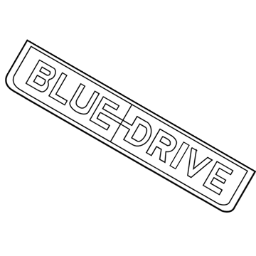Hyundai 86322-G2000 Emblem-Blue Drive,RH