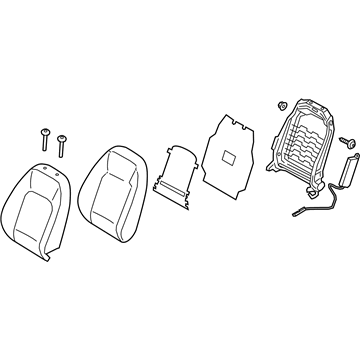 Hyundai 88300-J9611-SKN Back Assembly-FR Seat,LH