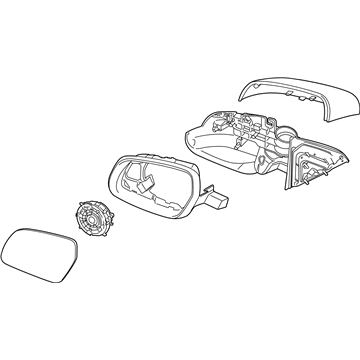 Hyundai 87620-K2360 Mirror Assembly-Outside RR View,RH