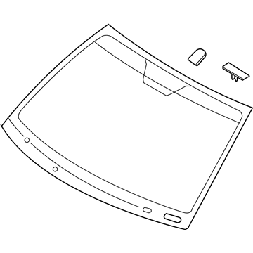 Hyundai 86110-3Q001 Windshield Glass Assembly