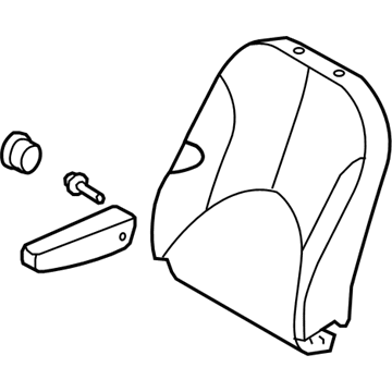 Hyundai 88300-1E440-MWS Back Assembly-Front Seat Driver