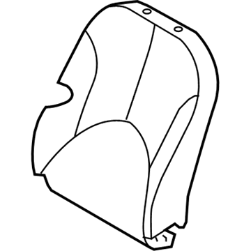 Hyundai 88370-1E030-ORM Front Driver Side Seat Back Covering