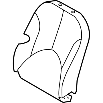 Hyundai 88370-1E030-MFZ Front Driver Side Seat Back Covering