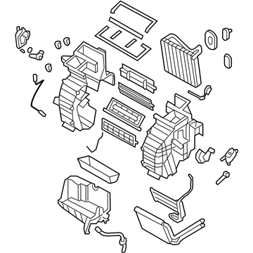 Hyundai 97205-1E000 Heater & Evaporator Assembly