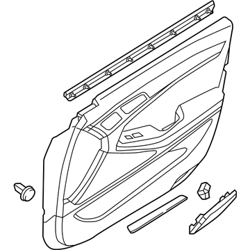 Hyundai 82306-B1000-4SG Panel Assembly-Front Door Trim,RH