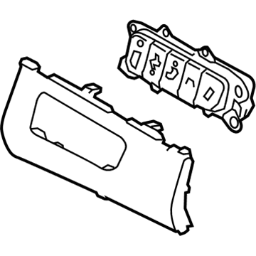 Hyundai 93700-F2220-TRY Switch Assembly-Side Crash Pad