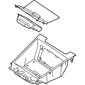 Hyundai 846T1-N9110-NNB Cover Assembly-Console Tray