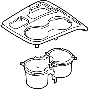 Hyundai 84650-N9100-UAY Cover Assembly-Console UPR