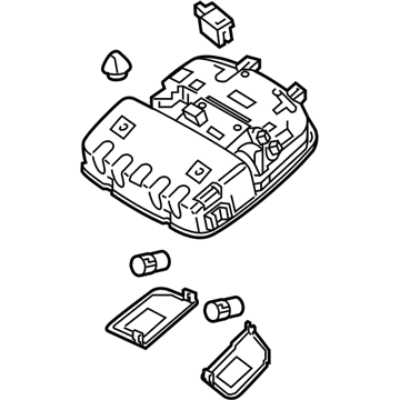 Hyundai 92810-G3010-XUG Overhead Console Lamp Assembly