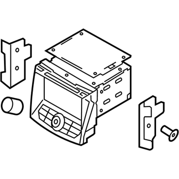 Hyundai 96180-3Q800-4X Audio Assembly