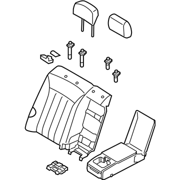 Hyundai 89400-3NAJ1-XIS Back Assembly-Rear Seat RH