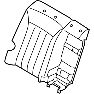 Hyundai 89460-3NAB0-WIR Rear Right-Hand Seat Back Covering