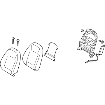 Hyundai 88300-AB020-S8W Back Assembly-FR Seat,LH