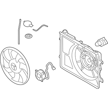 Hyundai Fan Motor - 25380-H9050