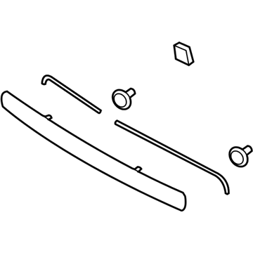 Hyundai 87370-1E210 GARNISH Assembly-TAILGATE