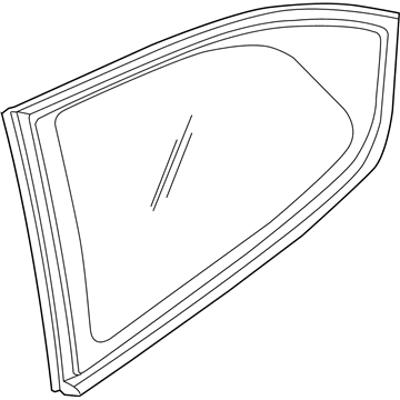 Hyundai 87810-1E090 Glass & MOULDING Assembly-Quarter