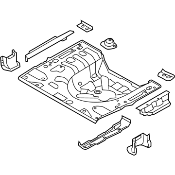 2015 Hyundai Elantra Floor Pan - 65520-3X510