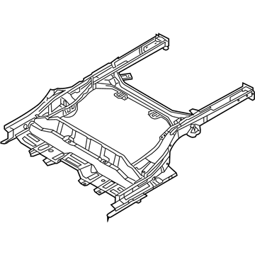 Hyundai 65700-3X510 Member Assembly-Rear Floor Under