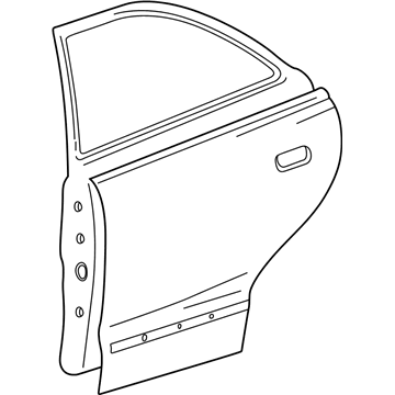 Hyundai 77004-25011 Panel Assembly-Rear Door,RH