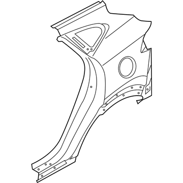 Hyundai 71503-D3C00 Panel Assembly-Quarter Outer,LH