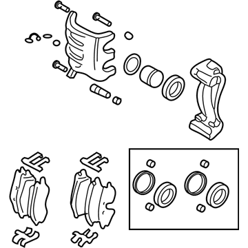 2000 Hyundai Santa Fe Brake Caliper Bracket - 58400-26060