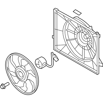 2009 Hyundai Sonata Fan Motor - 25380-0A250