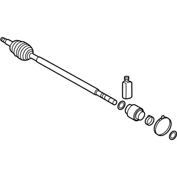 Hyundai 49580-4R250 Joint & Shaft Kit-Front Axle W