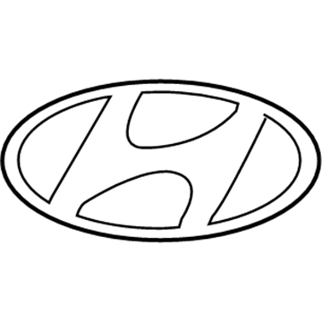 Hyundai 86341-J0001 Rear Trunk Logo Emblem