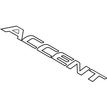 2019 Hyundai Accent Emblem - 86311-J0000
