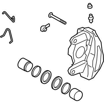 Hyundai 58310-J5A50-RGE Caliper Kit-Rear Brake,LH