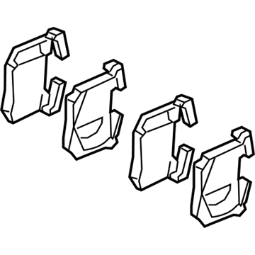 Hyundai 58302-J5A55 Rear Disc Brake Pad Kit